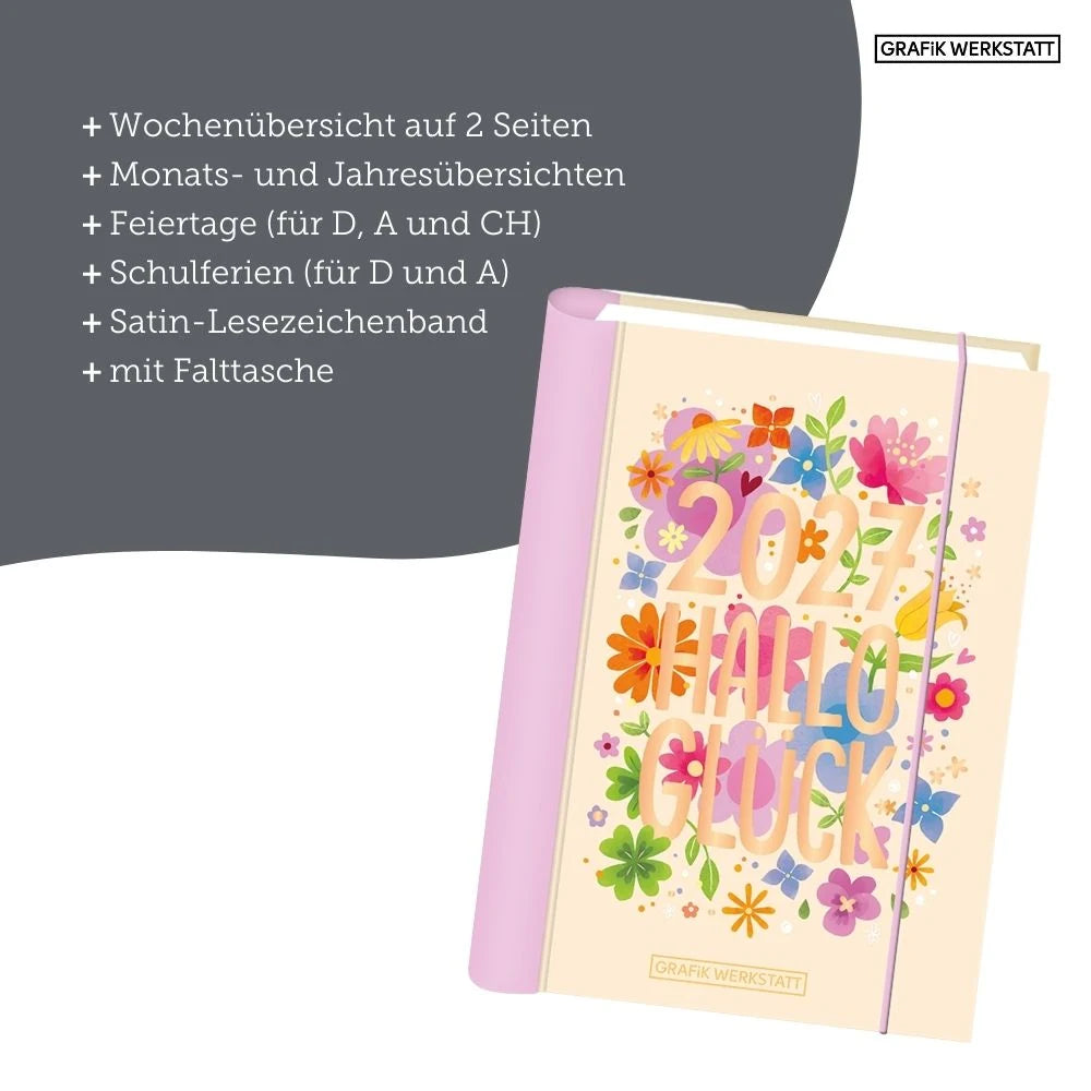 Terminplaner 2027 Hallo Glück – Ansicht