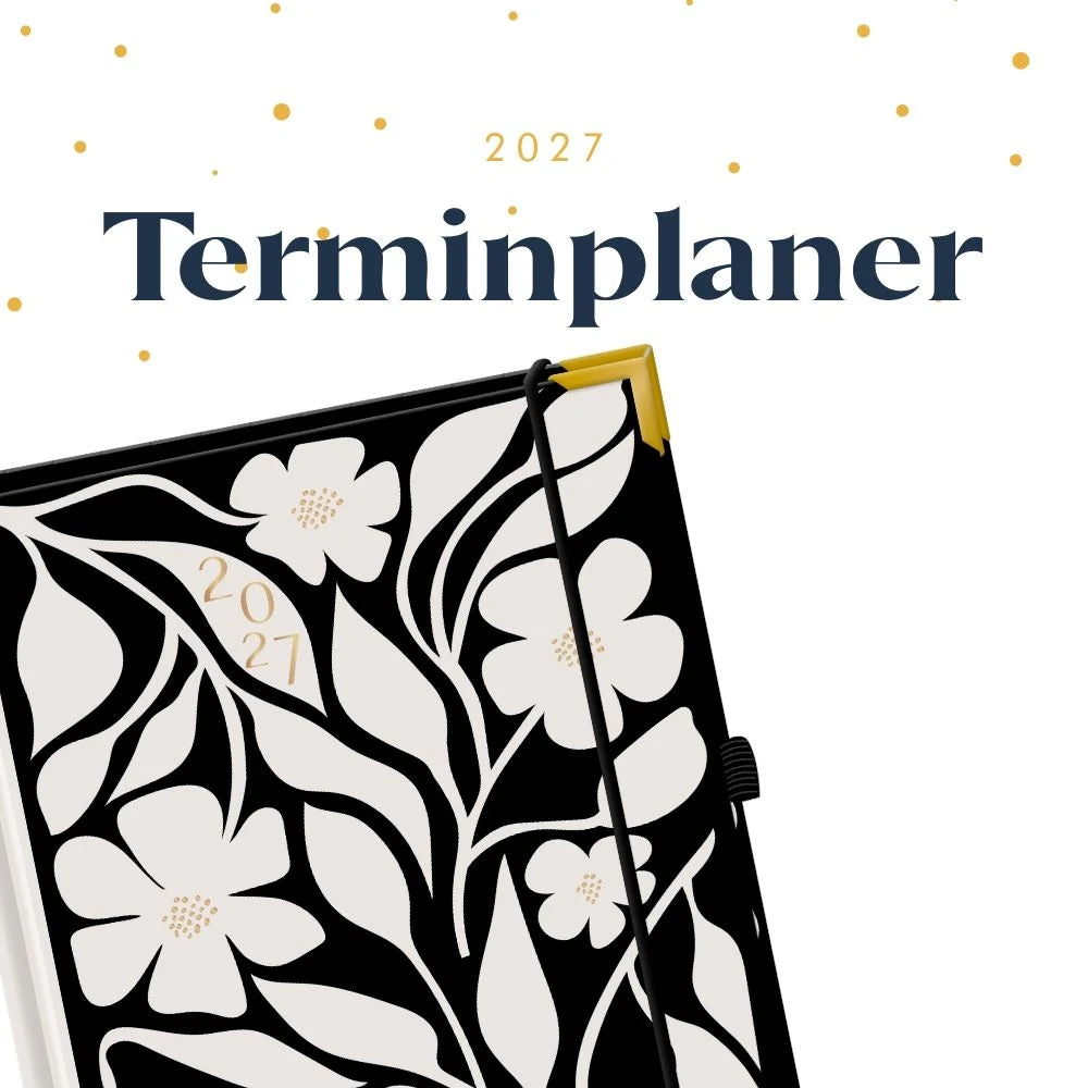 Terminplaner A5 Premium 2027 Blumen – Ansicht