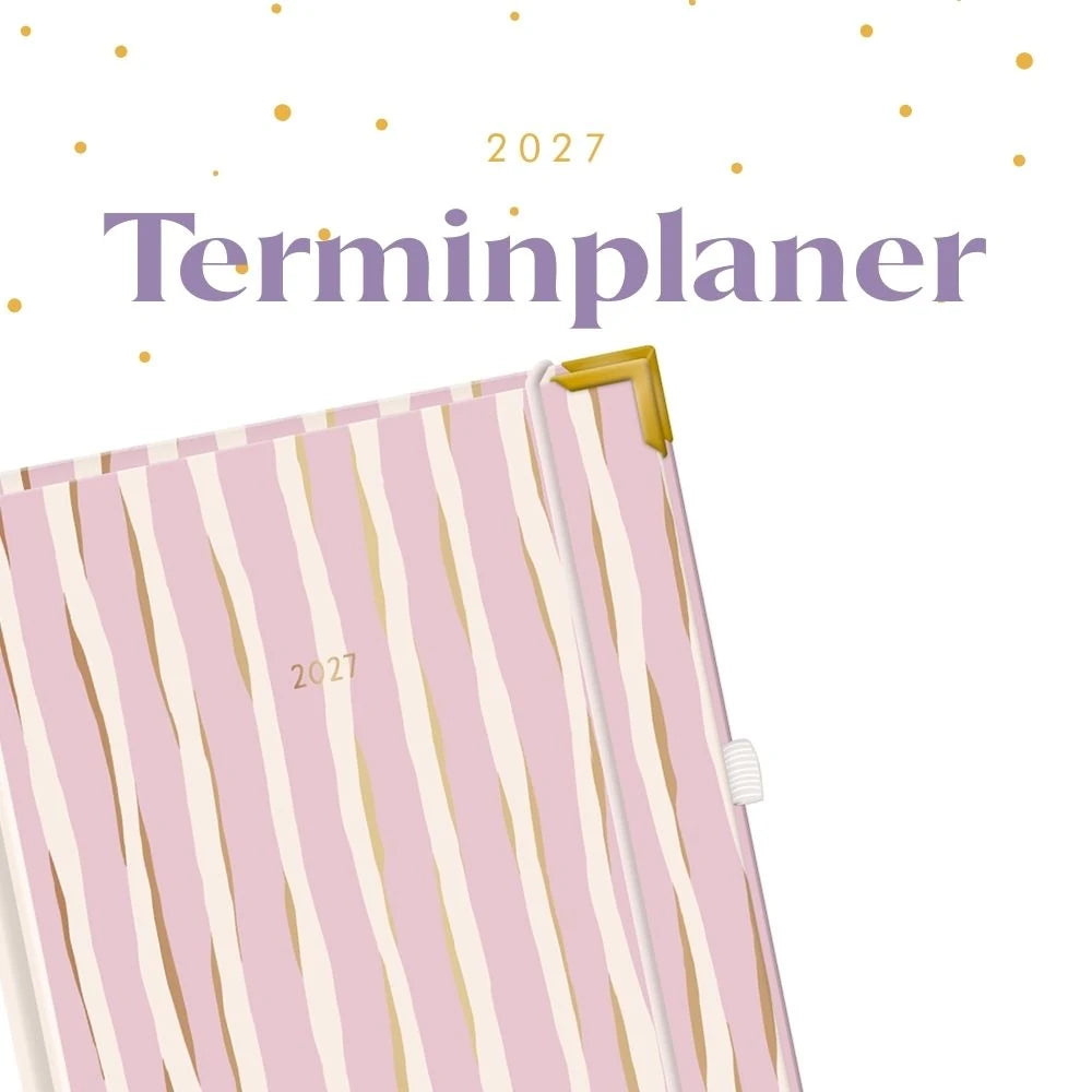 Terminplaner A5 Premium 2027 Bunt – Ansicht