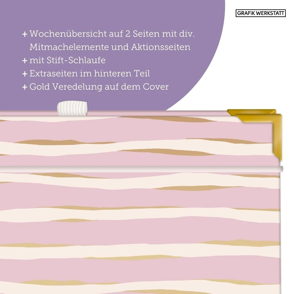 Terminplaner A5 Premium 2027 Bunt – Ansicht