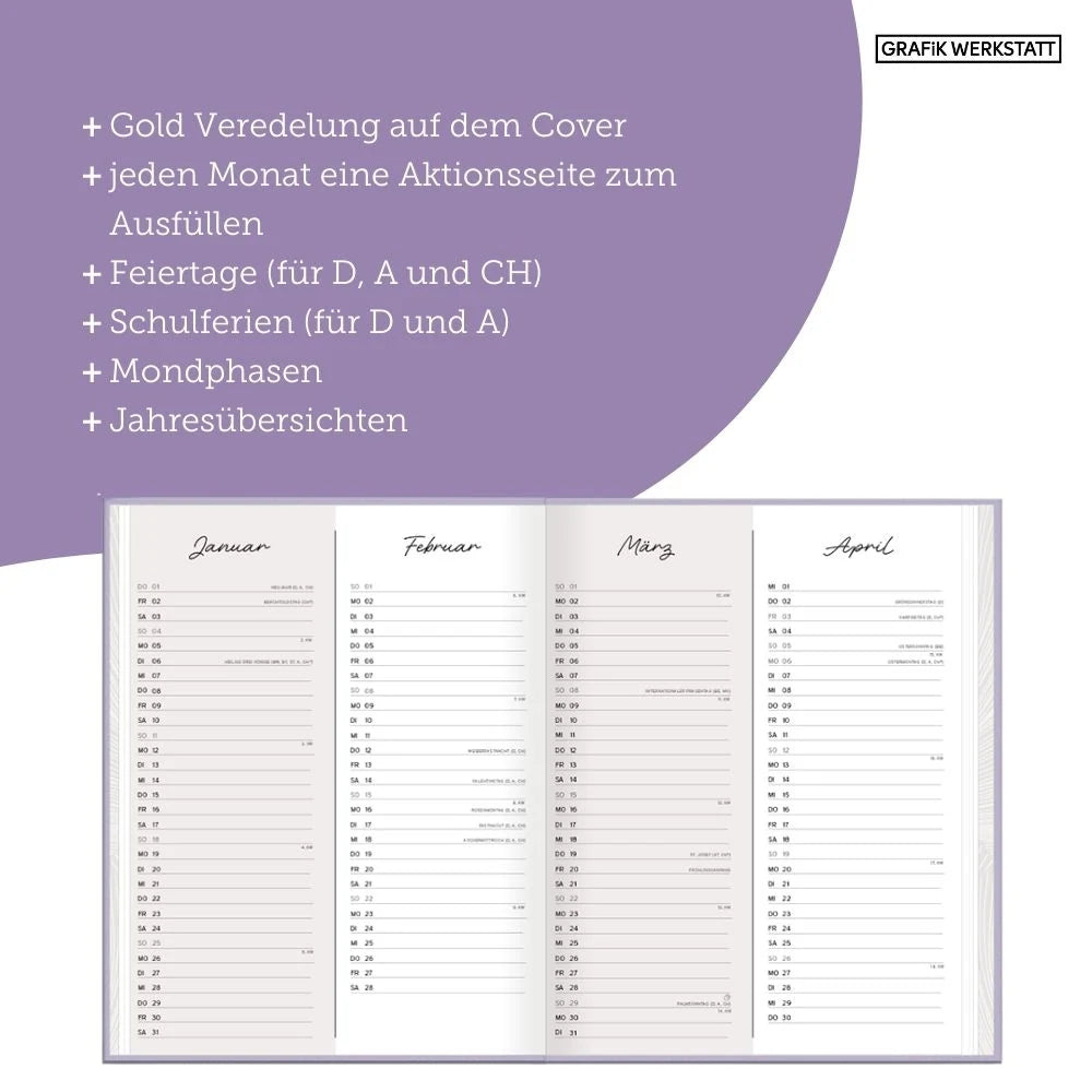 Terminplaner Lady Softcover 2027 Be you tiful – Ansicht