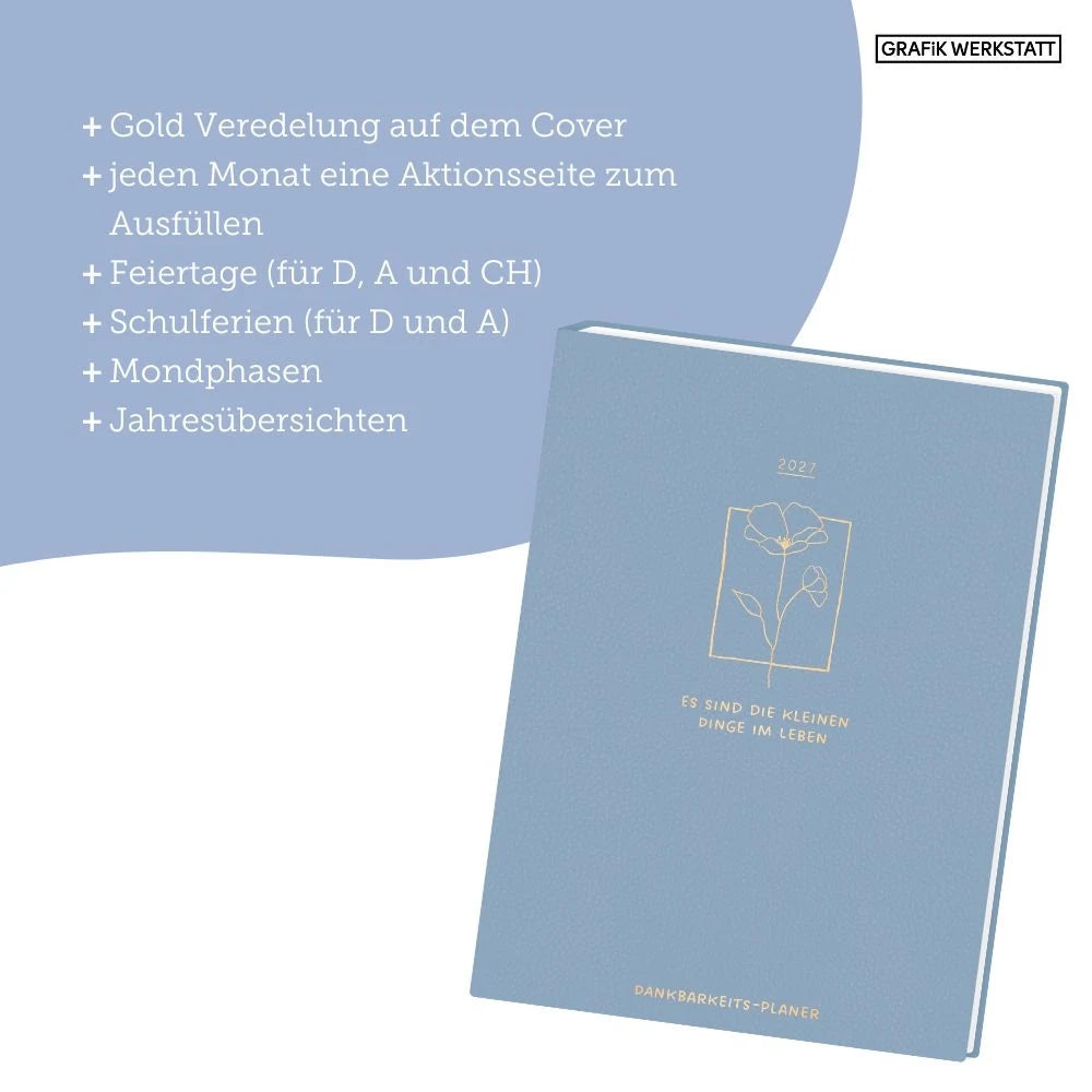 Terminplaner Lady Softcover 2027 Dankbarkeits-Planer – Ansicht