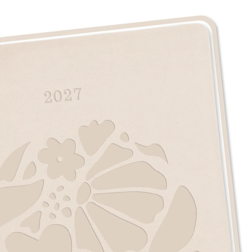 Terminplaner Lederlook 2027 Beige – Ansicht