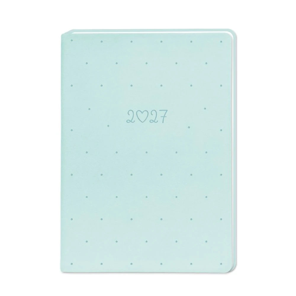 Taschenkalender: Terminplaner Lederlook 2027 Mint