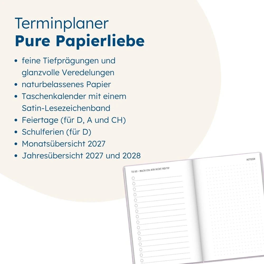Terminplaner Letterart 2027 Big Plans – Ansicht