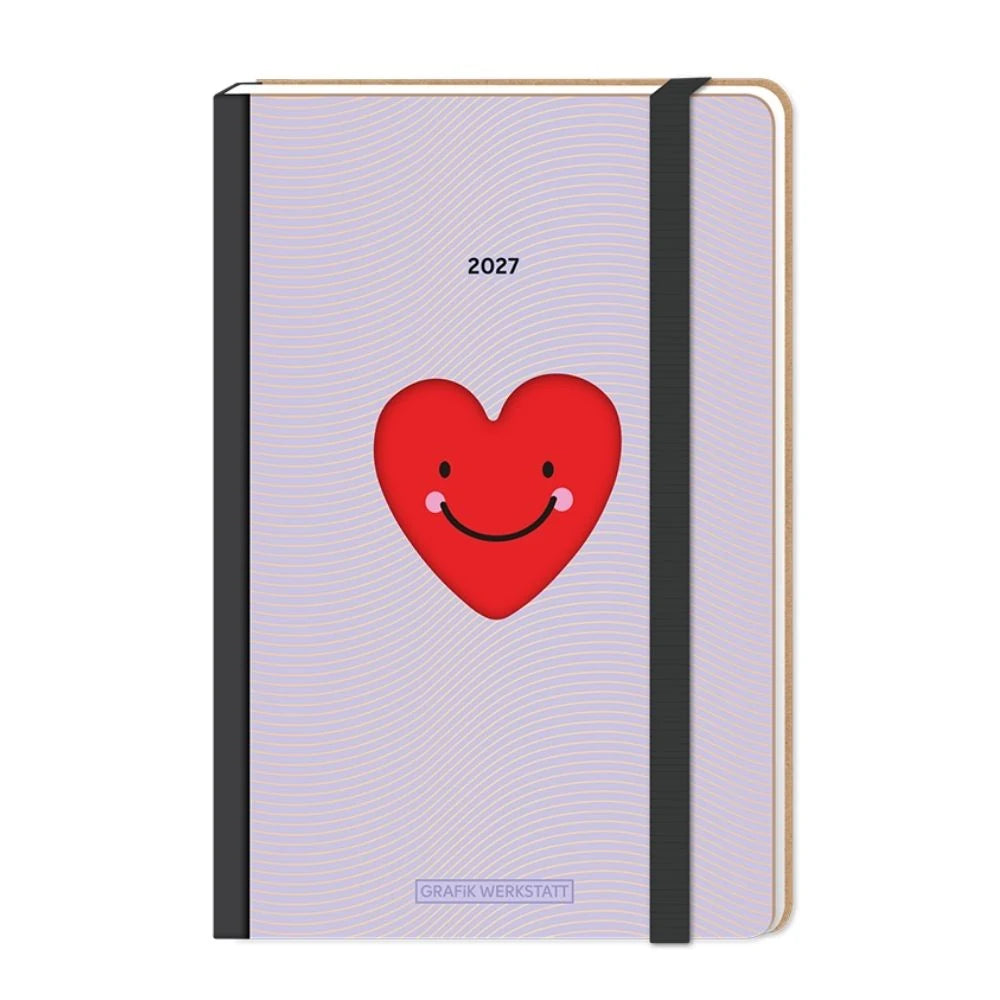 Taschenkalender: Terminplaner Letterart 2027 Herzsmiley