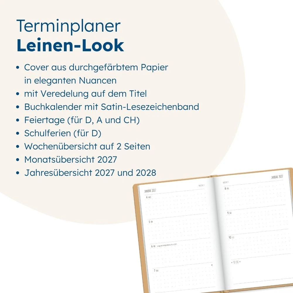 Terminplaner NatureArt 2027 Mond – Ansicht