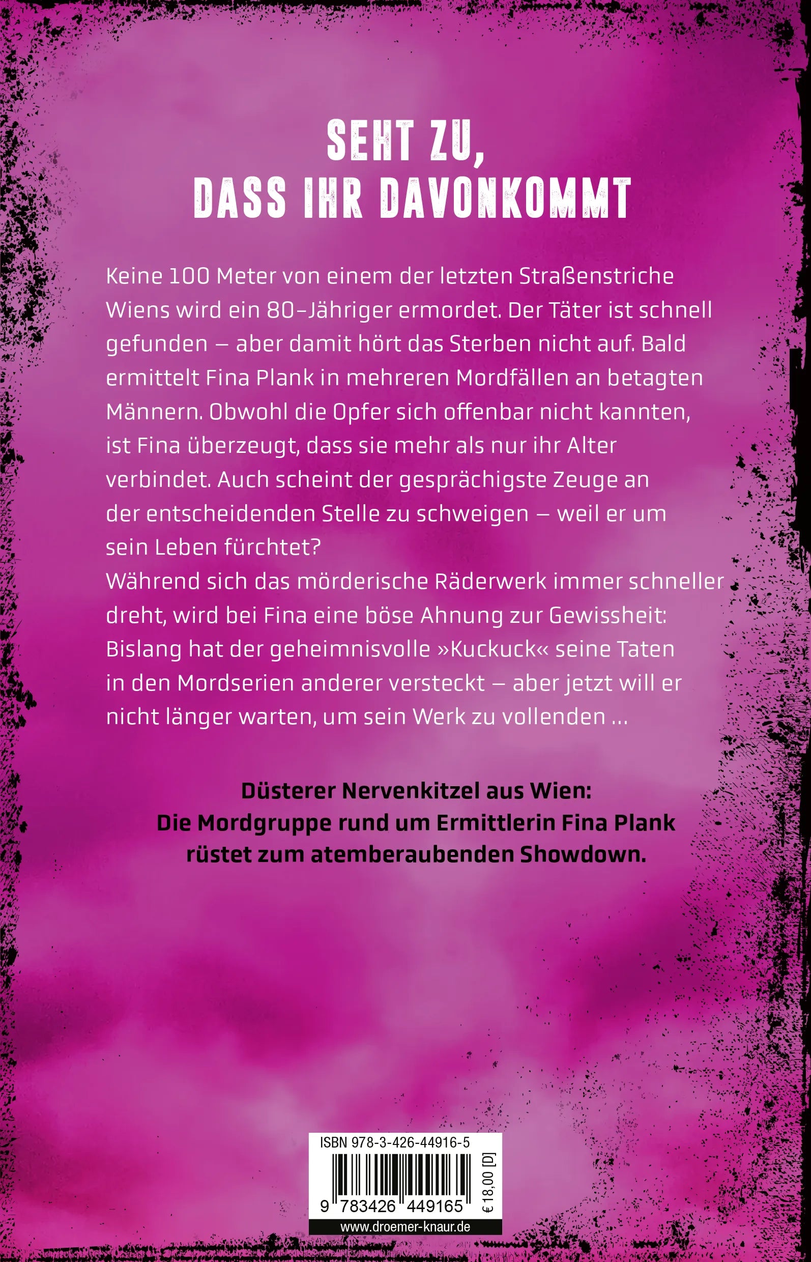 Buchrückseite von 'Teufels Tanz' mit Klappentext - Paperback
