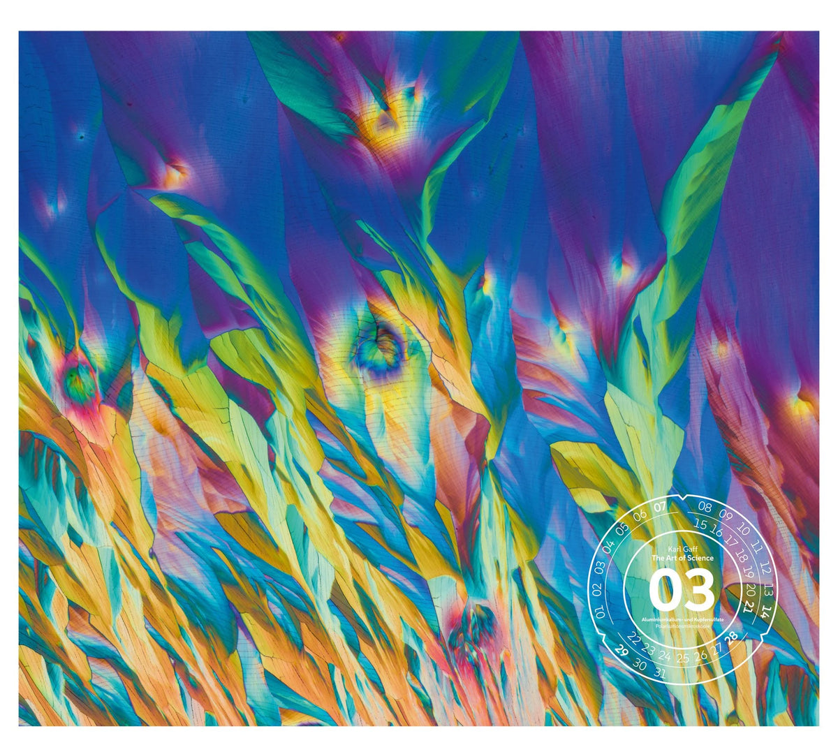 The Art of Science Kalender 2027 | Faszinierend-irisierende Mikroskopkunst – Ansicht