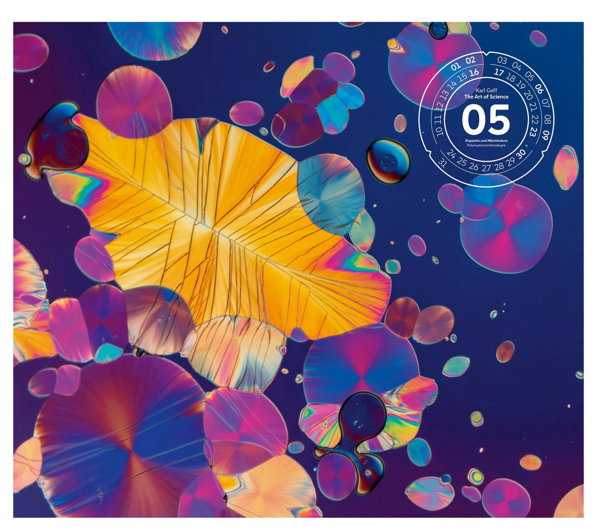 The Art of Science Kalender 2027 | Faszinierend-irisierende Mikroskopkunst – Ansicht