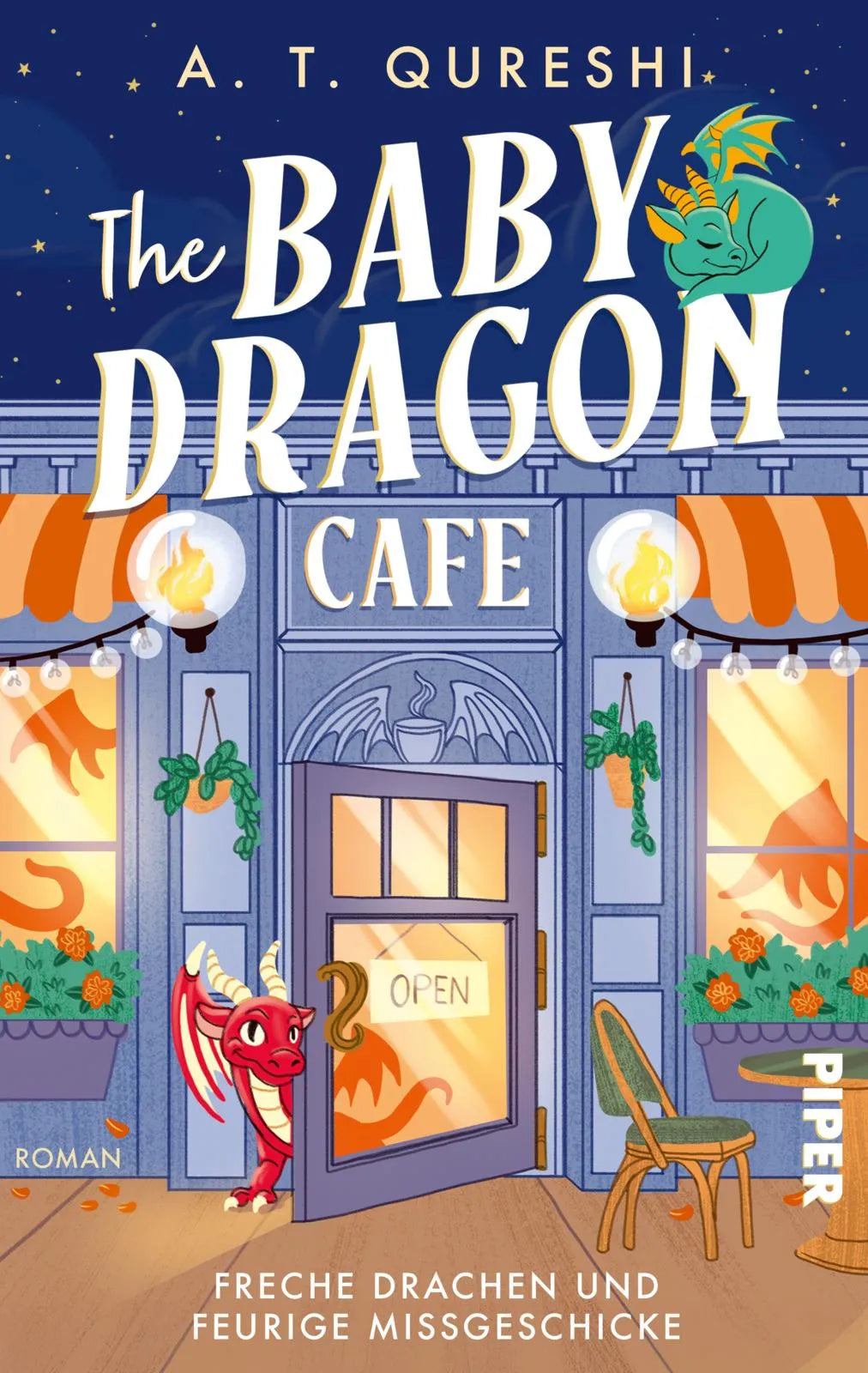 Buchcover von 'The Baby Dragon Café' - Paperback von A. T. Qureshi