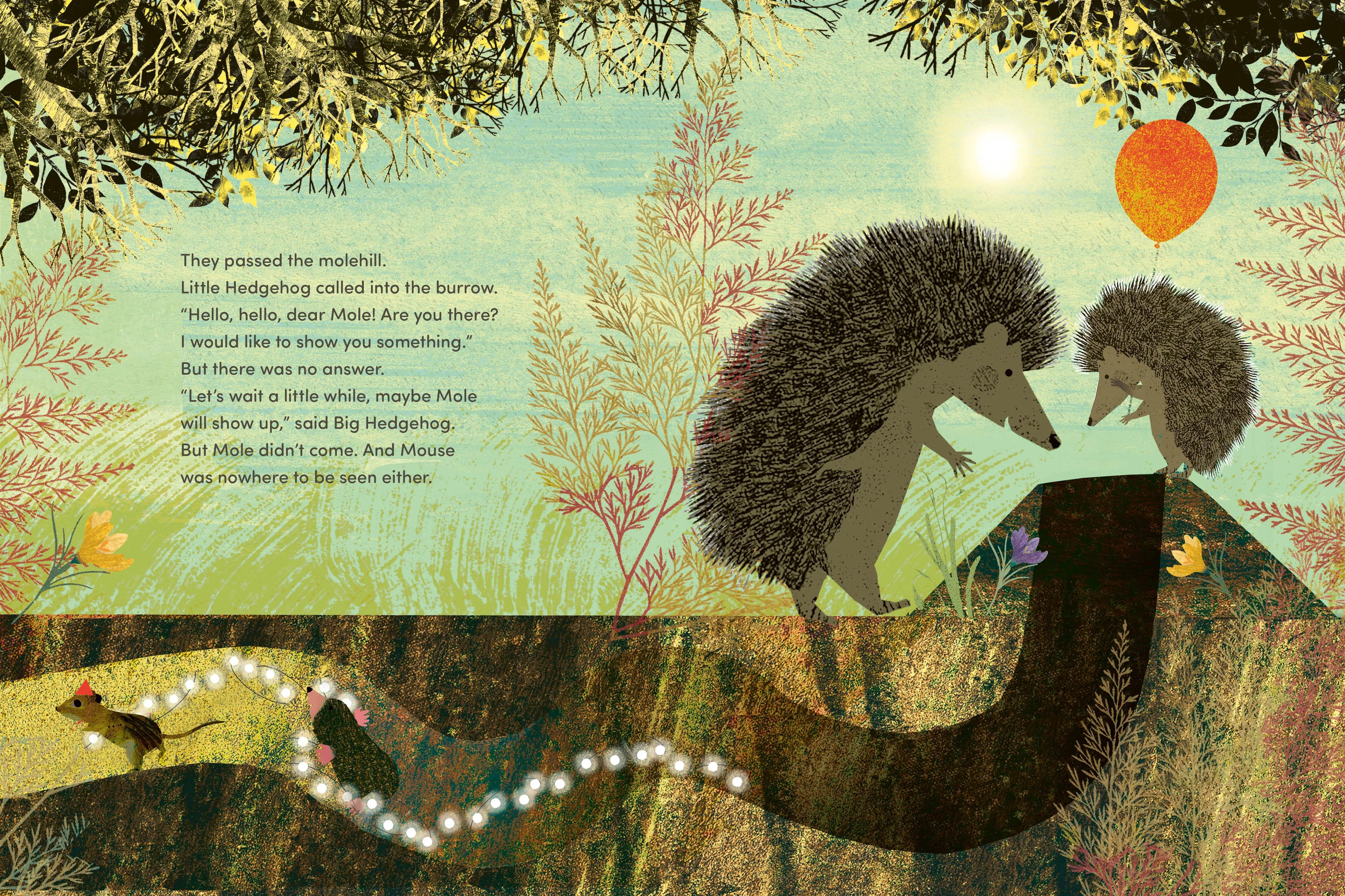 Detailansicht: The Birthday: A Big Hedgehog and Little Hedgehog Adventure (Hardcover)