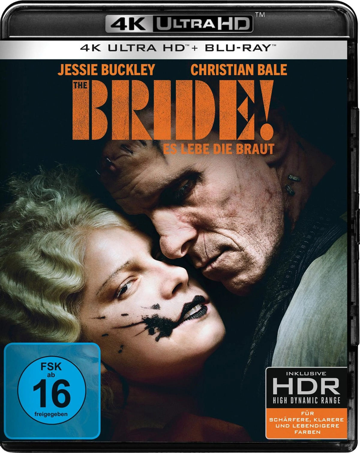 4K UHD Blu-ray-Cover: The Bride! - Es lebe die Braut. Regie: Maggie Gyllenhaal
