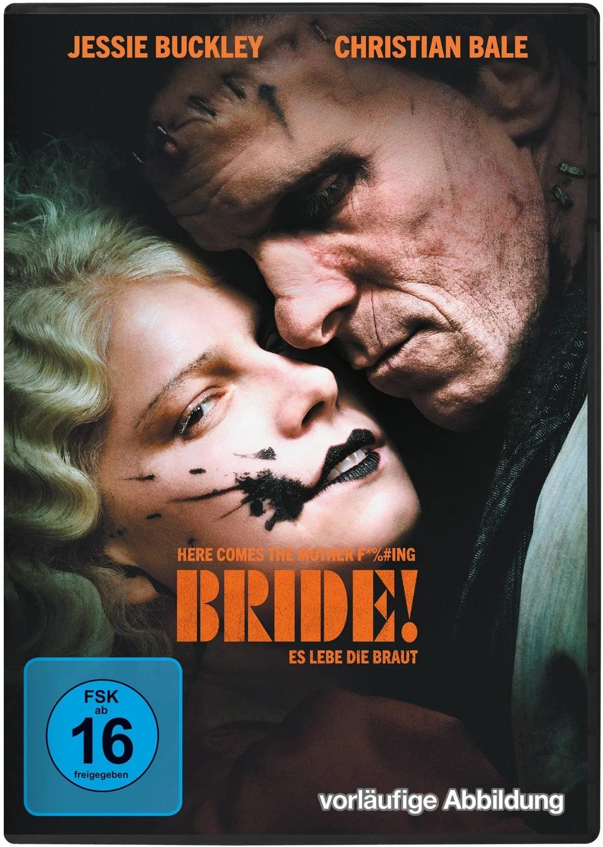 DVD-Cover: The Bride! - Es lebe die Braut. Regie: Maggie Gyllenhaal. Vorläufiges Cover - Platzhalterbild