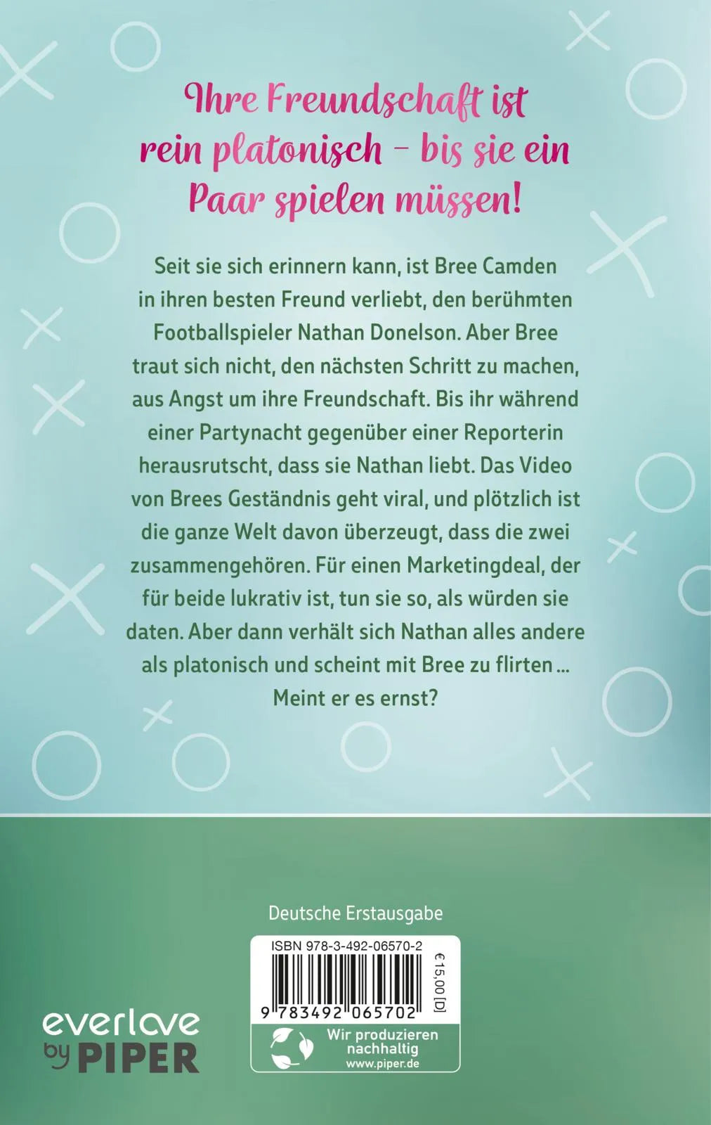 Buchrückseite von 'The Cheat Sheet – Ist es je zu spät, die Friendzone zu verlassen?' mit Klappentext - Paperback