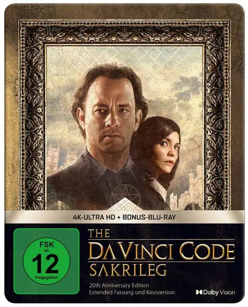 The Da Vinci Code Sakrileg Steelbook 4K UHD Blu-ray Filmcover
