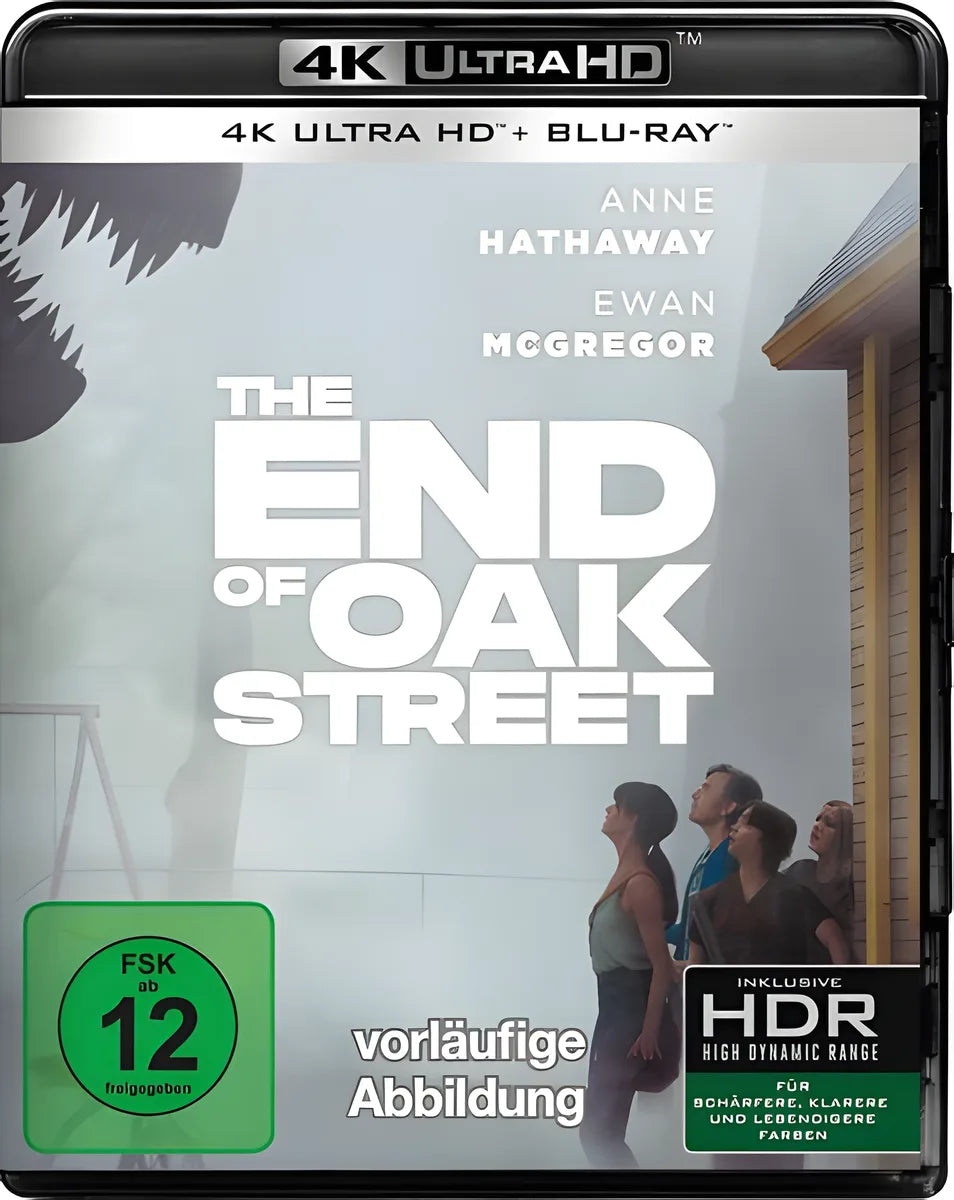 4K UHD Blu-ray-Cover: The End of Oak Street. Regie: David Robert Mitchell. Vorläufiges PLAION-Cover; finale Abbildung folgt