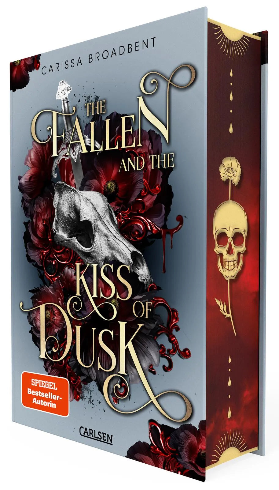 Buchcover von 'The Fallen and the Kiss of Dusk' - Gebundene Ausgabe von Carissa Broadbent