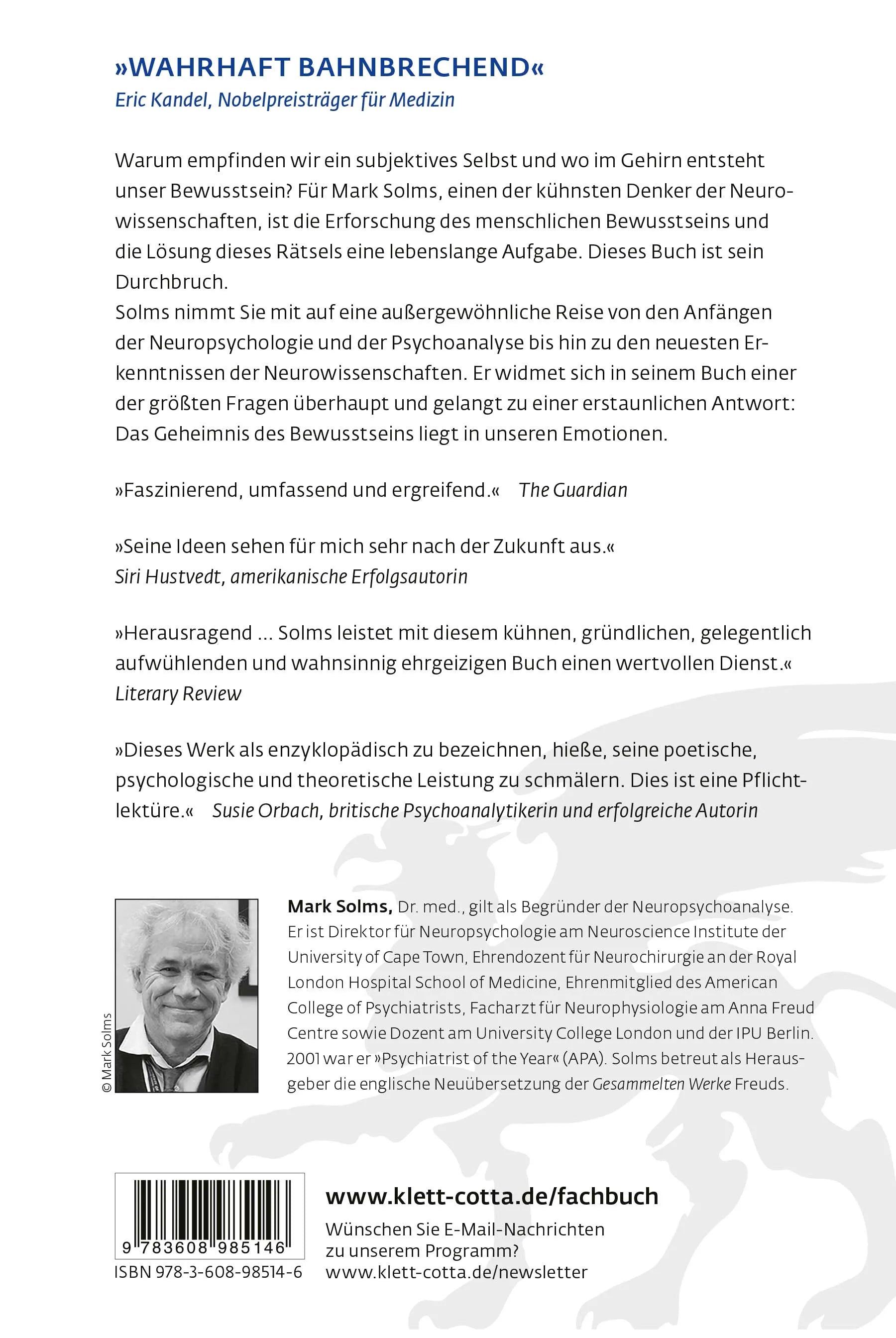 Buchrückseite von 'The Hidden Spring' mit Klappentext - Gebundene Ausgabe