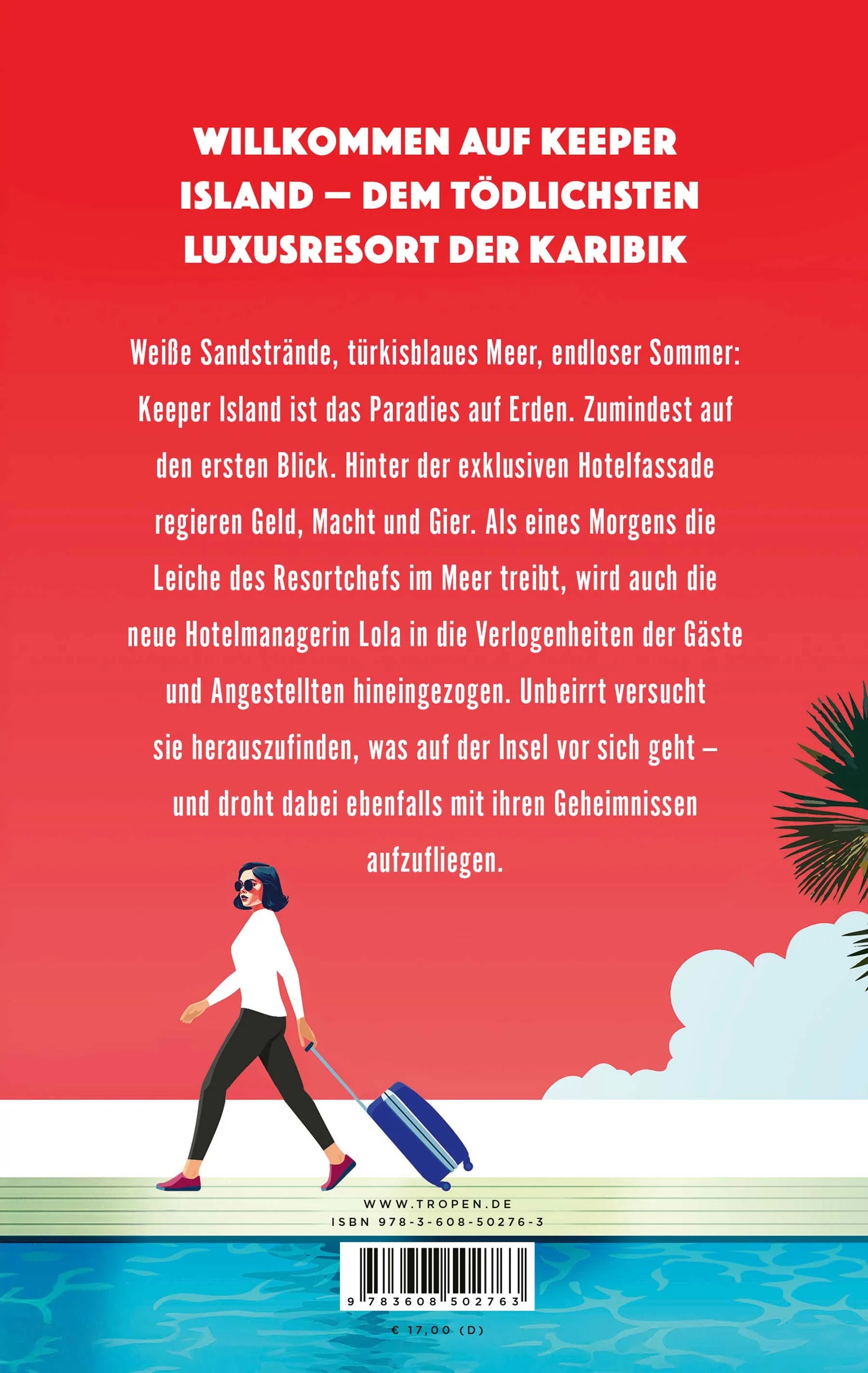 Buchrückseite von 'The Island - Auf der Flucht' mit Klappentext - Paperback