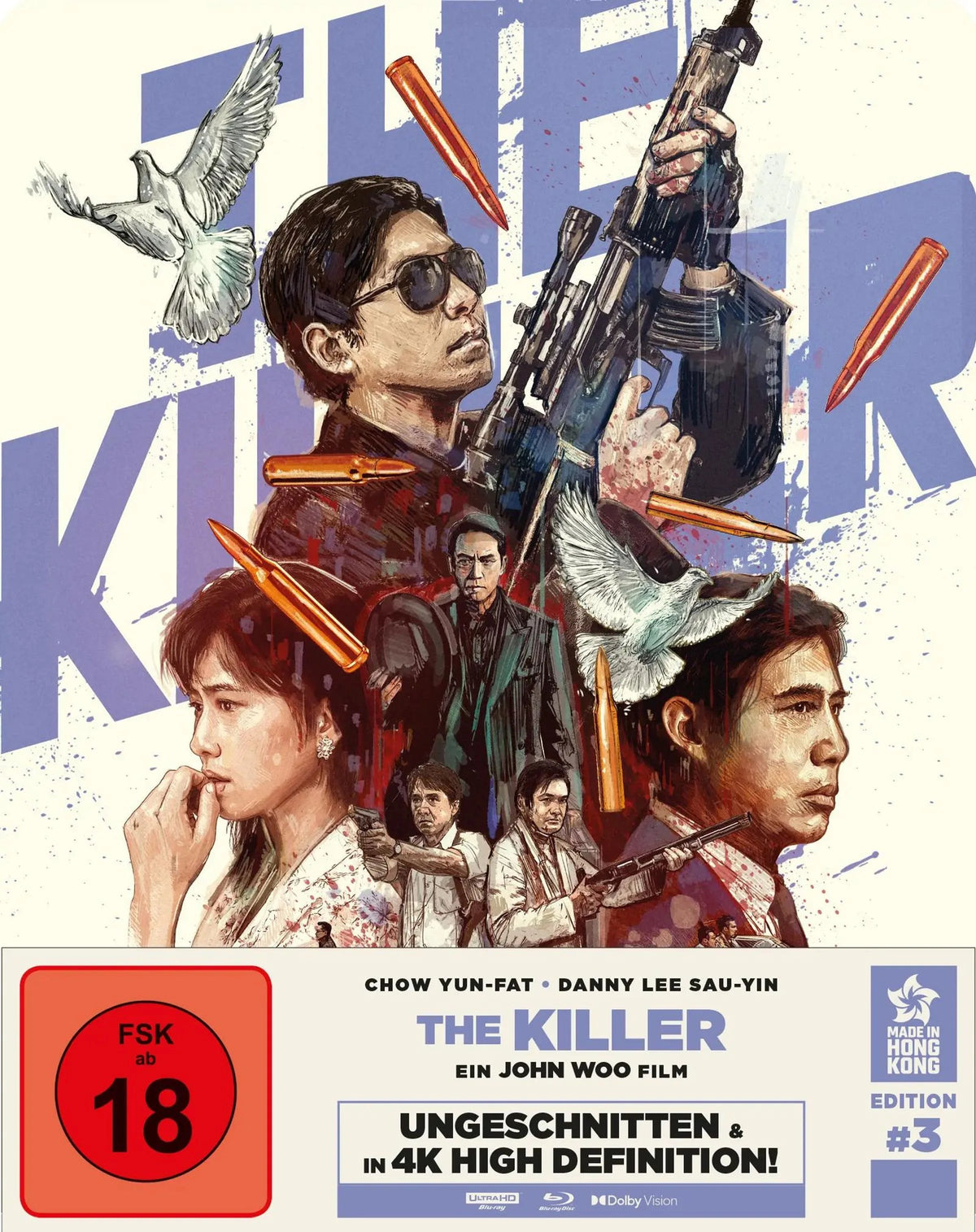 4K UHD Blu-ray-Cover: The Killer. Regie: John Woo