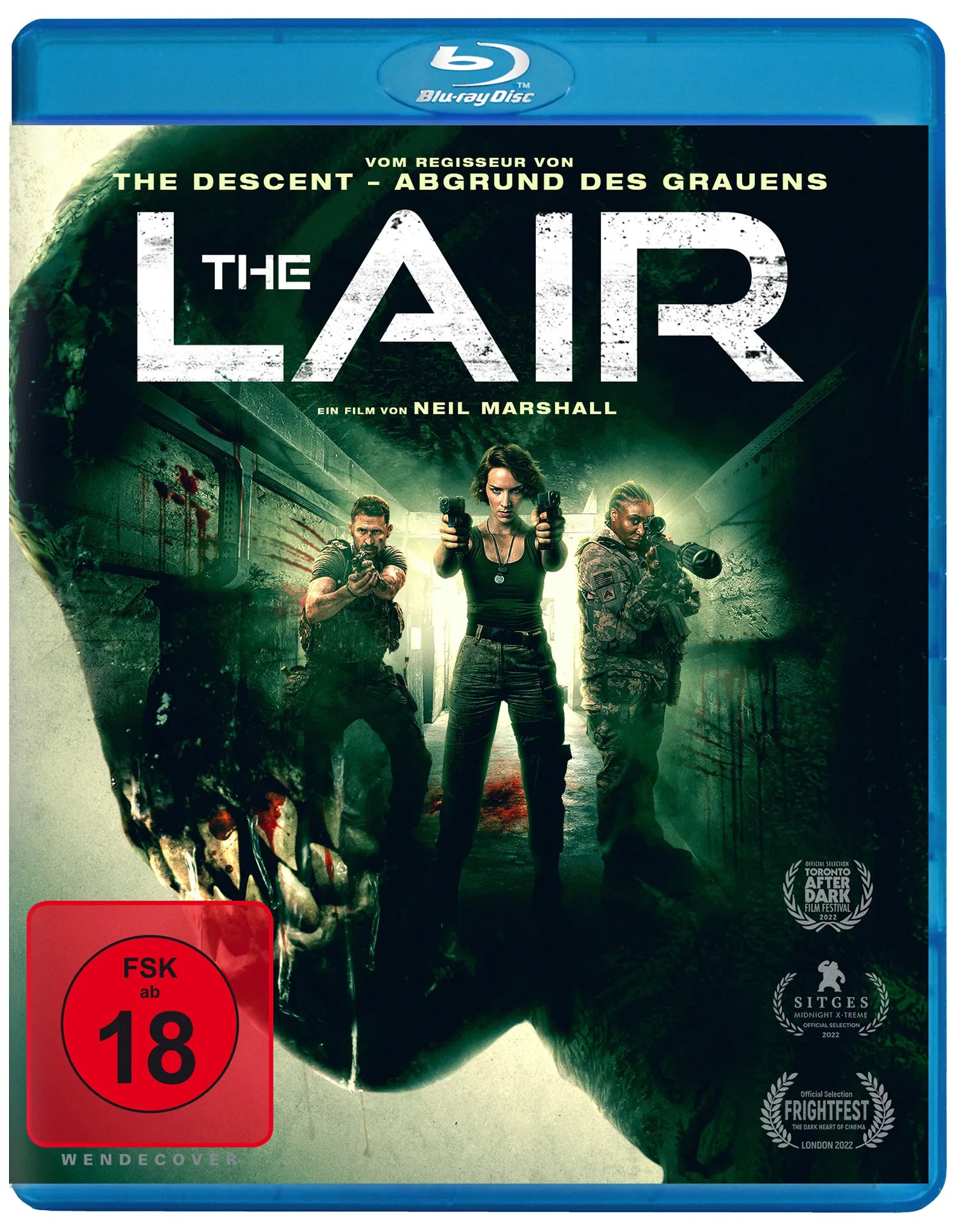 Blu-ray-Cover: The Lair. Regie: Neil Marshall