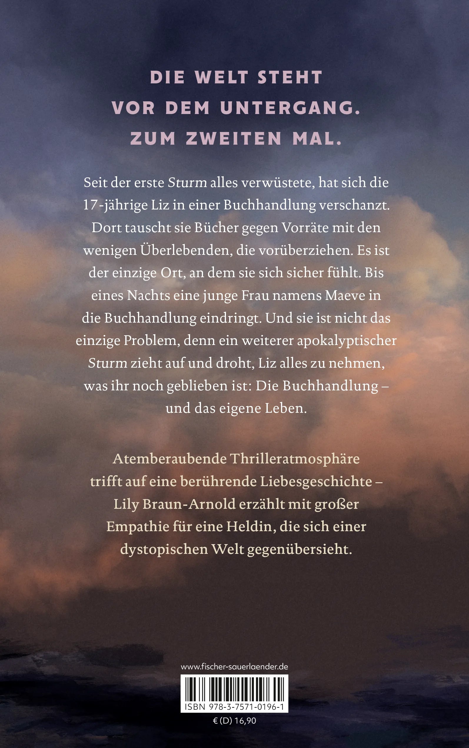 Buchrückseite von 'The Last Bookstore on Earth' mit Klappentext - Paperback