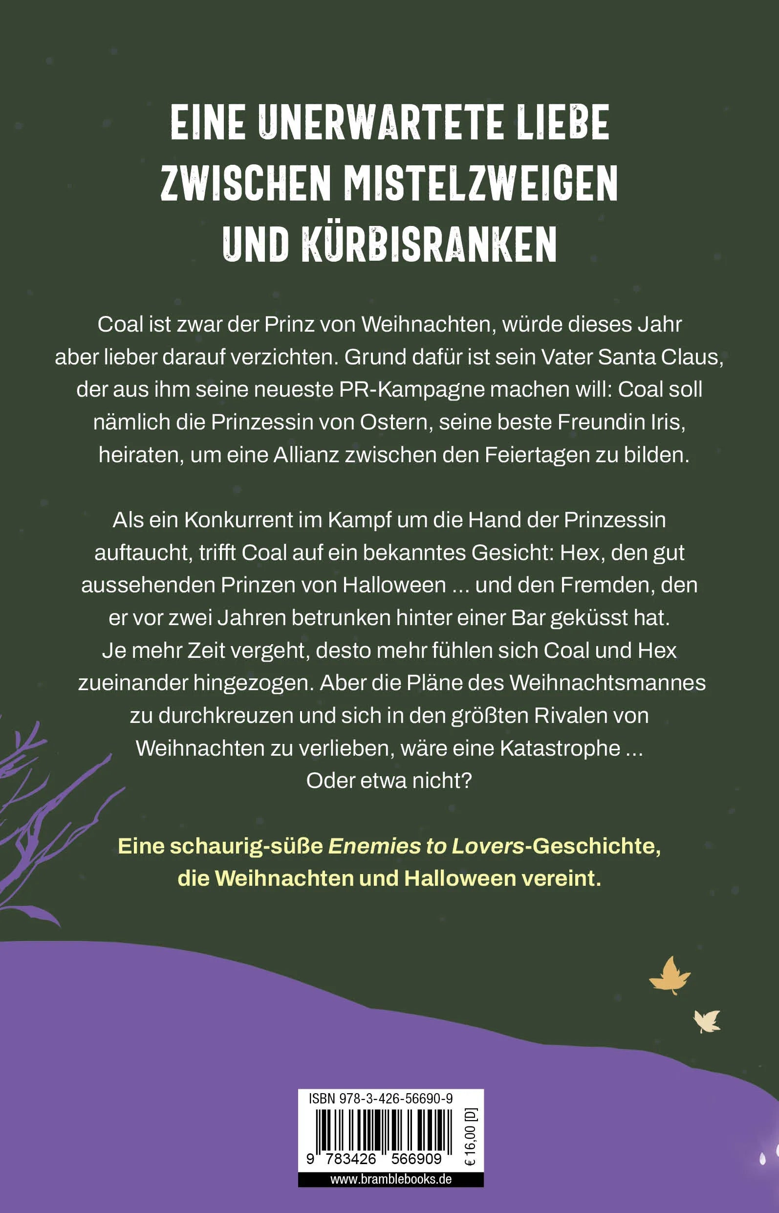 Buchrückseite von 'The Nightmare Before Kissmas' mit Klappentext - Paperback