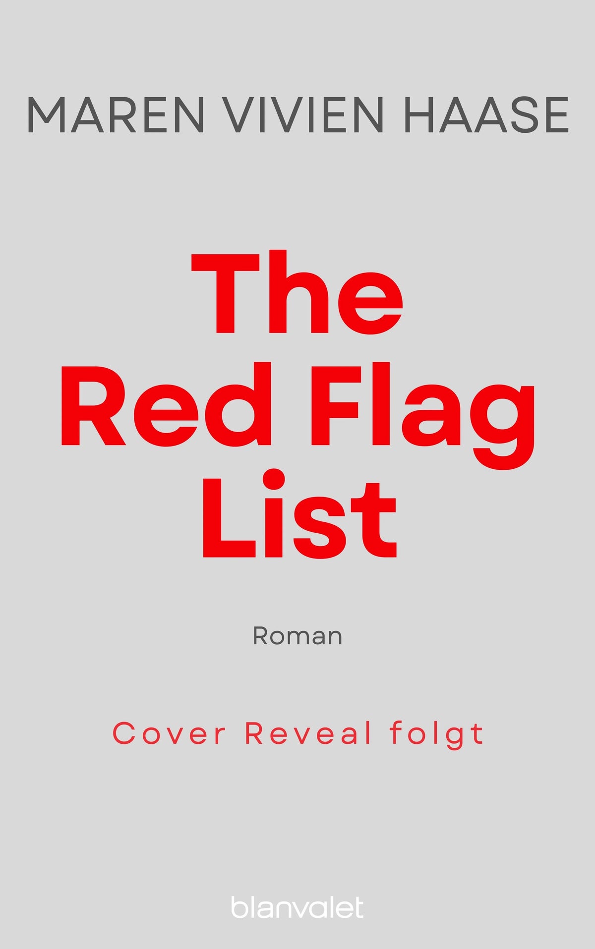 Cover: The Red Flag List (Paperback) von Maren Vivien Haase