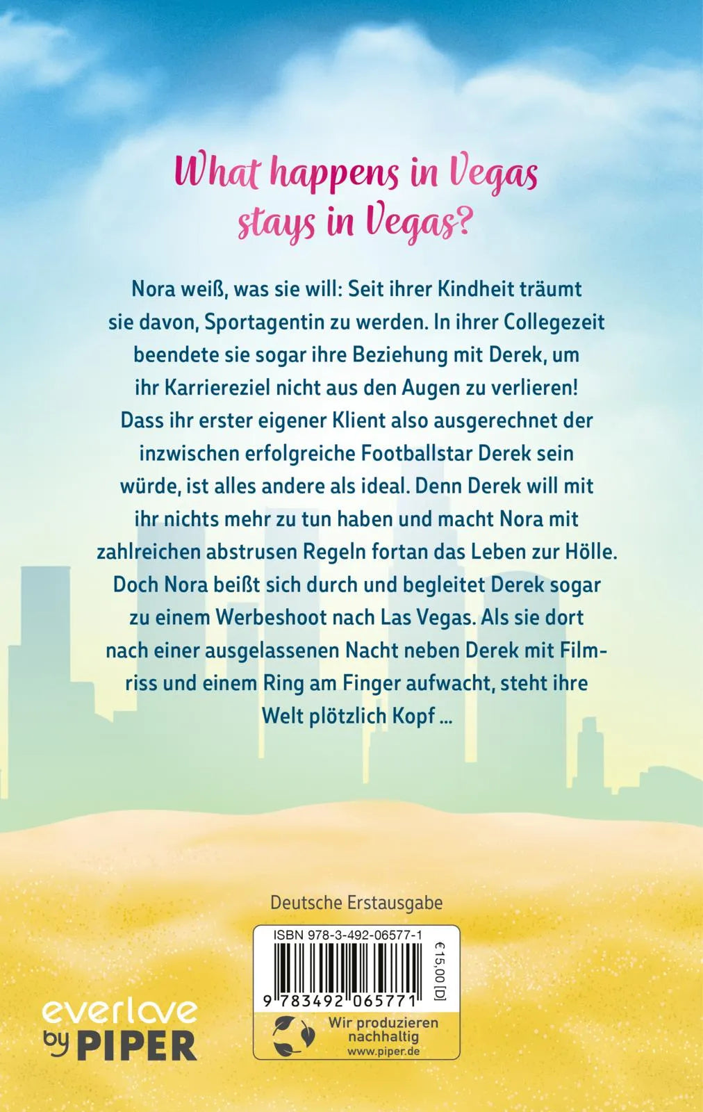 Buchrückseite von 'The Rule Book – Liebe kennt keine Regeln' mit Klappentext - Paperback