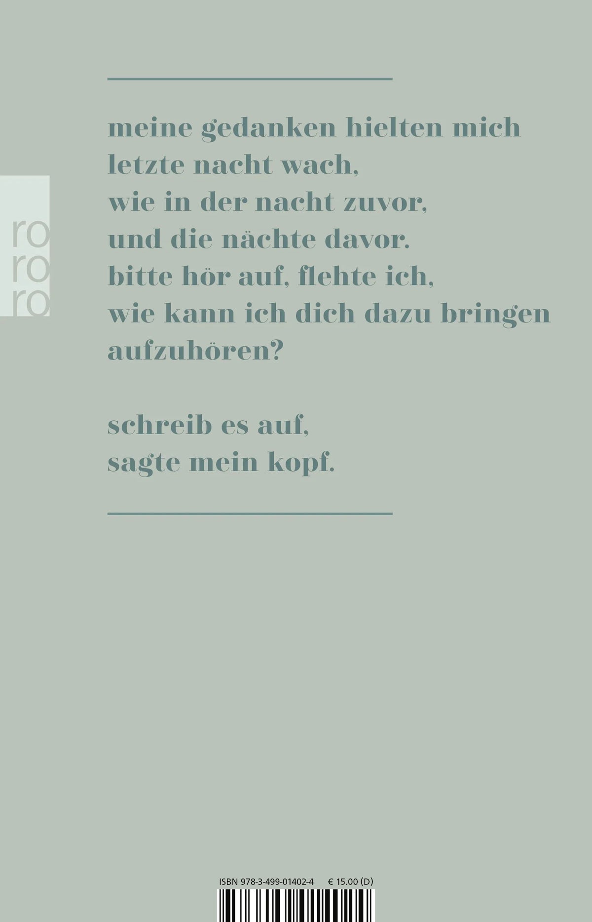 Buchrückseite von 'The Sadness Book' mit Klappentext - Taschenbuch