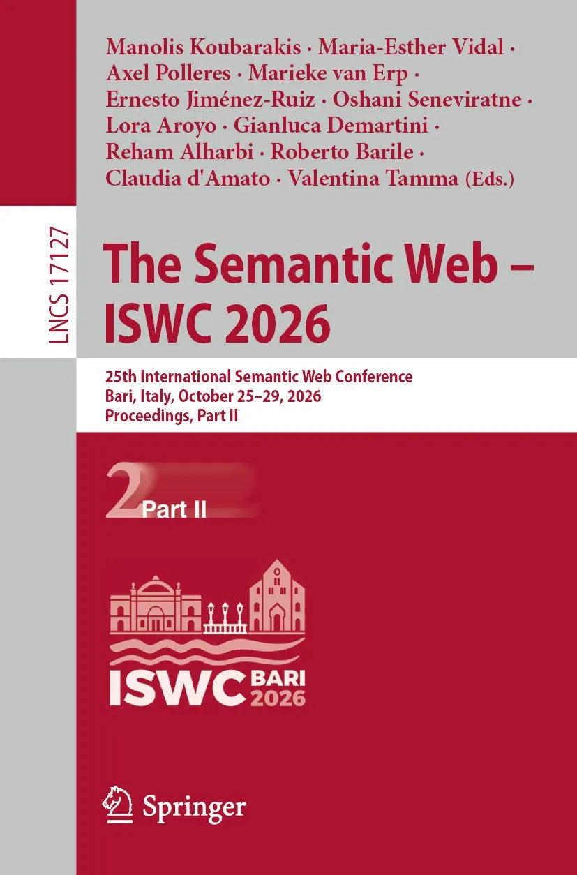 Cover: The Semantic Web - ISWC 2026 (E-Book) von Manolis Koubarakis