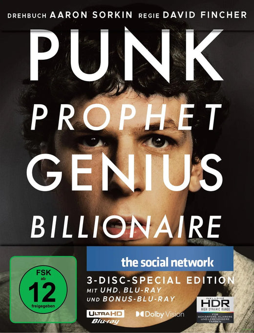 The Social Network - 4K Ultra HD Blu-ray