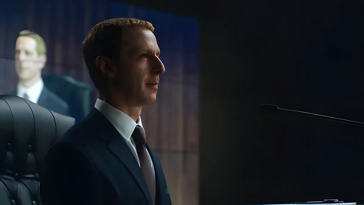 Filmszene 2 aus The Social Reckoning – 4K UHD Blu-ray. Regie: Aaron Sorkin