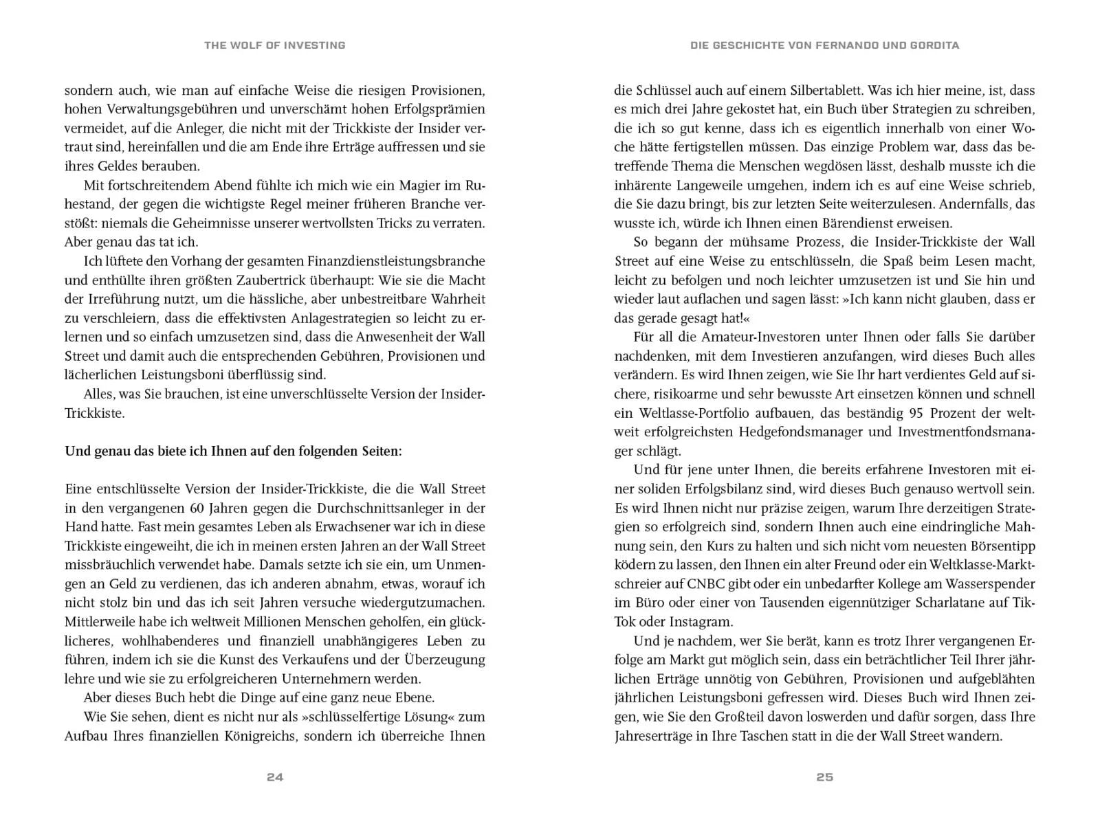 Innenansicht von 'The Wolf of Investing' - Gebundene Ausgabe