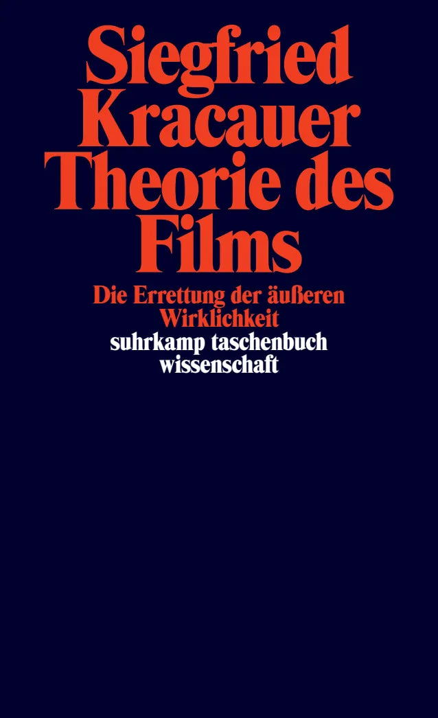 Buchcover von 'Theorie des Films' - Taschenbuch von Siegfried Kracauer