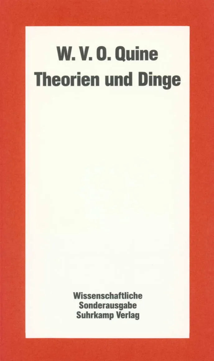 Buchcover von 'Theorien und Dinge' - Taschenbuch von Willard Van Orman Quine