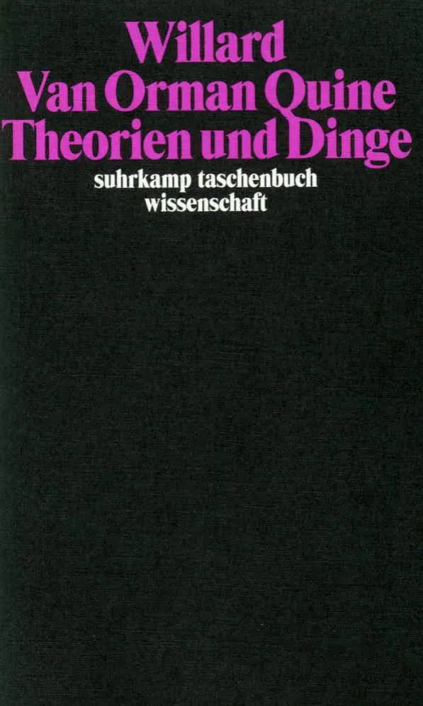 Buchcover von 'Theorien und Dinge' - Taschenbuch von Willard Van Orman Quine