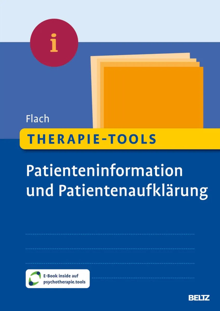 Cover: Therapie-Tools Patienteninformation und Patientenaufklärung (E-Book) von Elisa Flach
