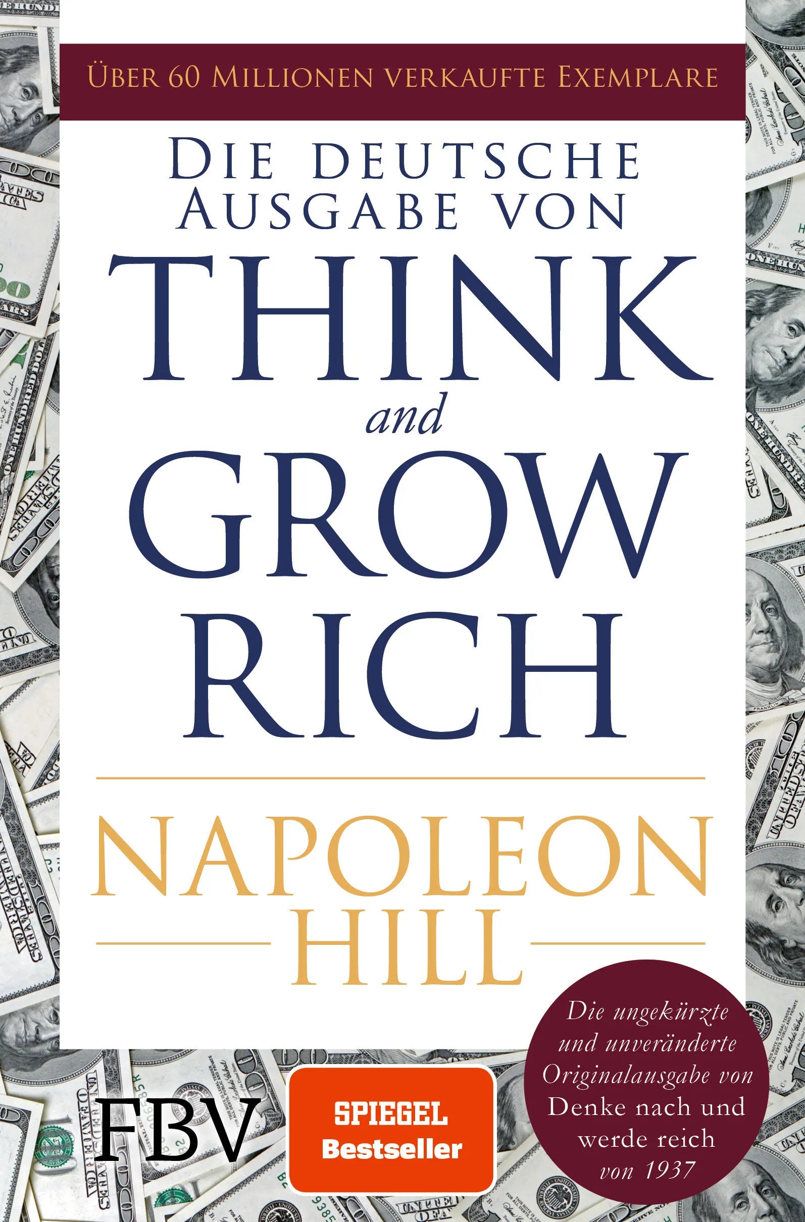 Cover: Think and Grow Rich – Deutsche Ausgabe (Taschenbuch) von Napoleon Hill