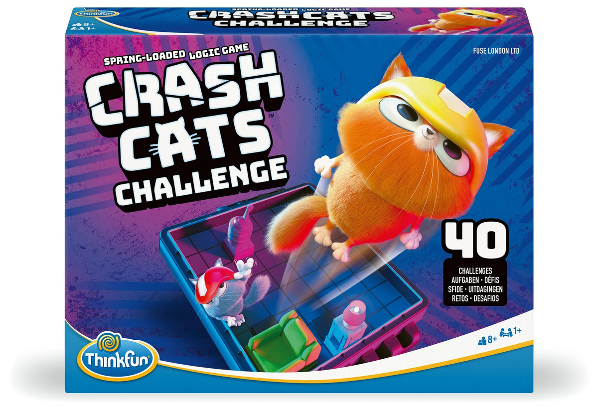 Logikspiel: ThinkFun Crash Cats Challenge - Logikspiel ab 8 Jahre