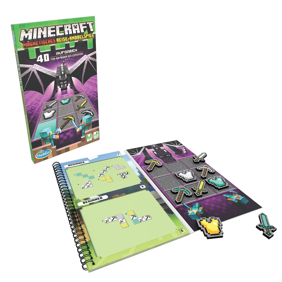 ThinkFun Minecraft: Das Magnetische-Reisespiel - Logikspiel ab 8 Jahre – Ansicht