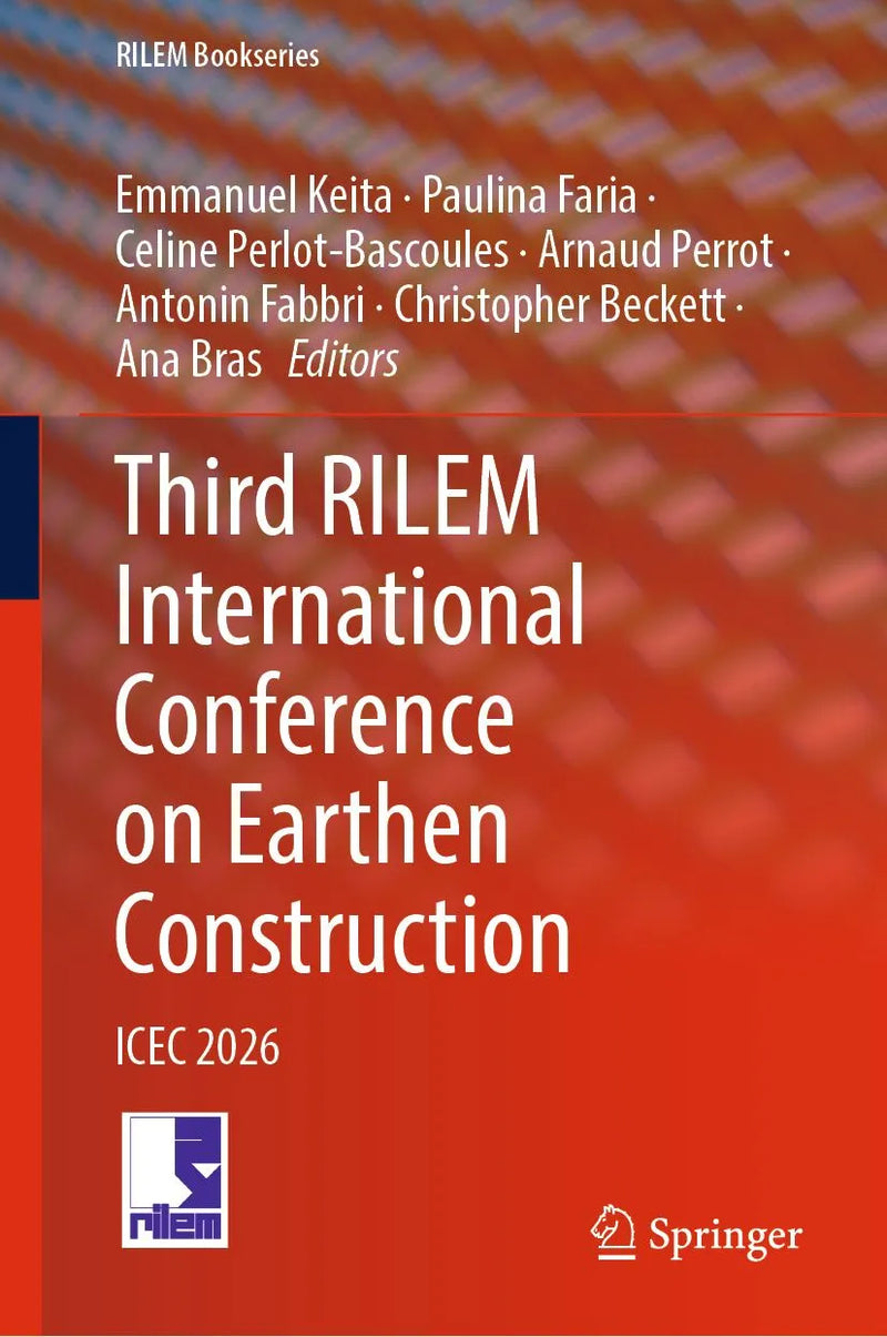 Third RILEM International Conference on Earthen Construction