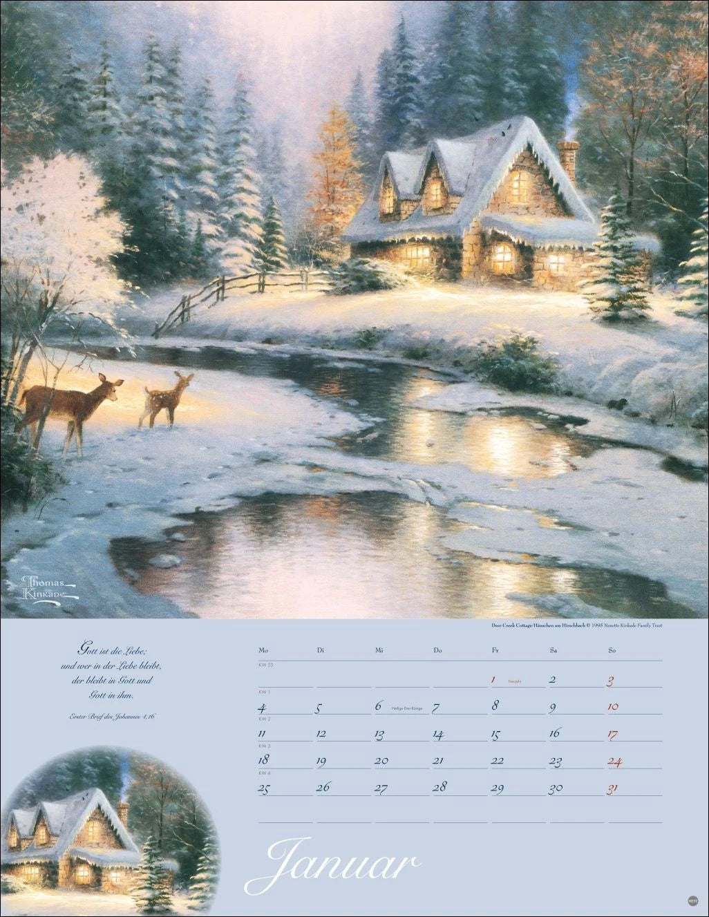 Thomas Kinkade: Land im Licht Kalender 2027 – Ansicht