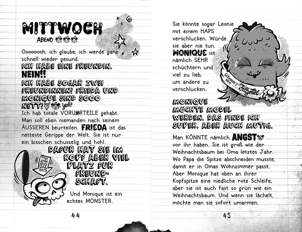 Produktansicht: Meine krasse Monsterklasse - Kettenrasseln mit Kellerasseln (Gebundene Ausgabe)