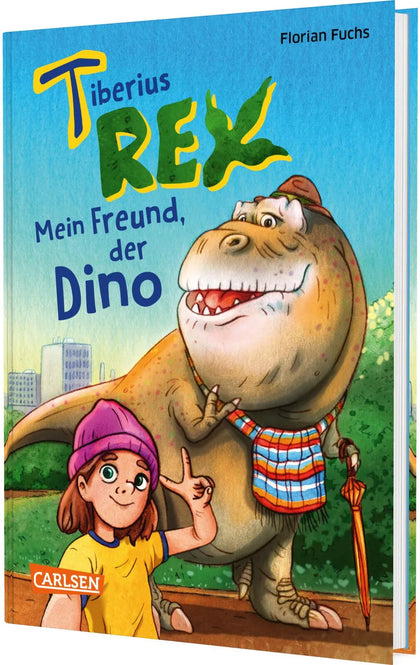 Buchcover von 'Tiberius Rex 1: Mein Freund, der Dino' - Gebundene Ausgabe von Florian Fuchs