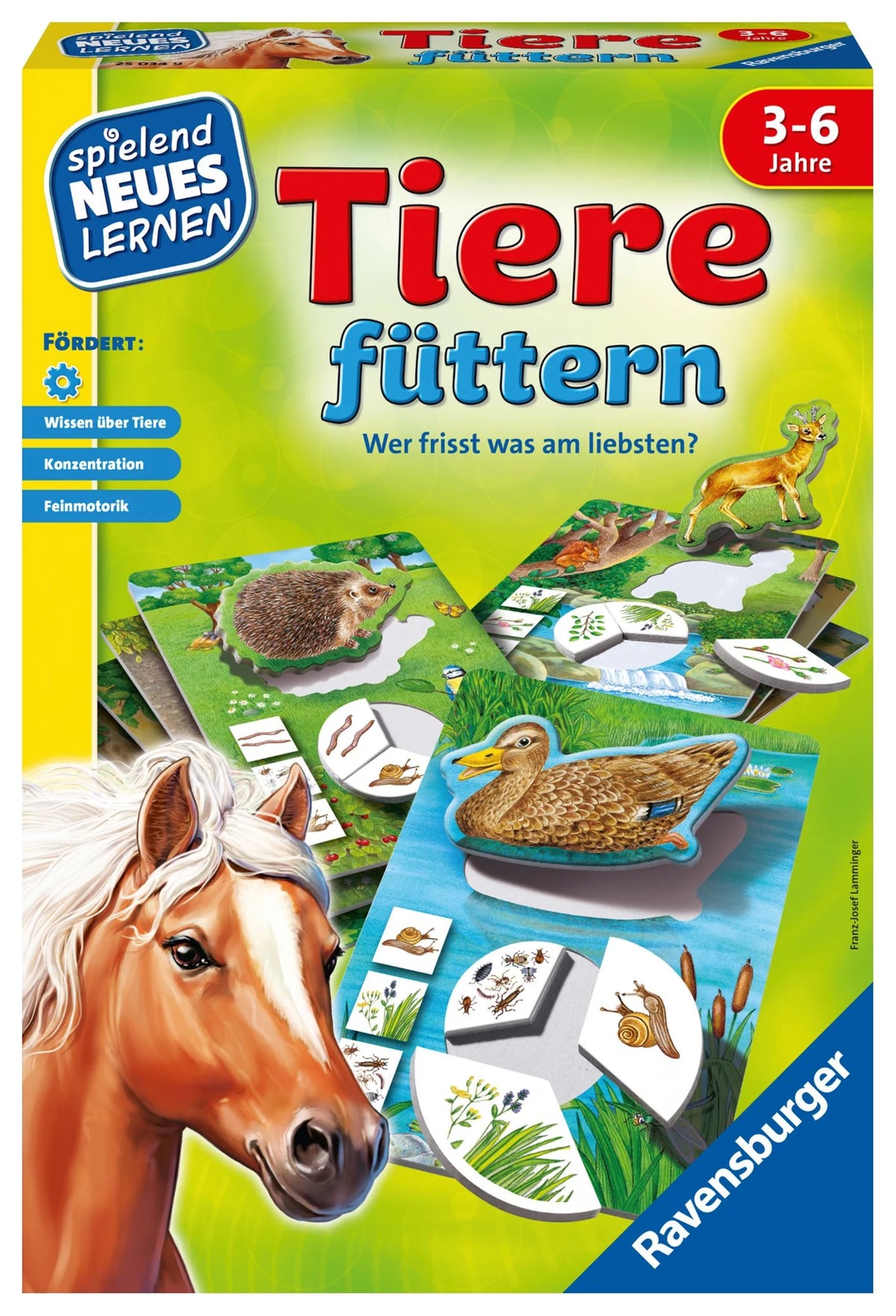 Kinderspiel: Tiere füttern - Kinderspiel ab 3 Jahre