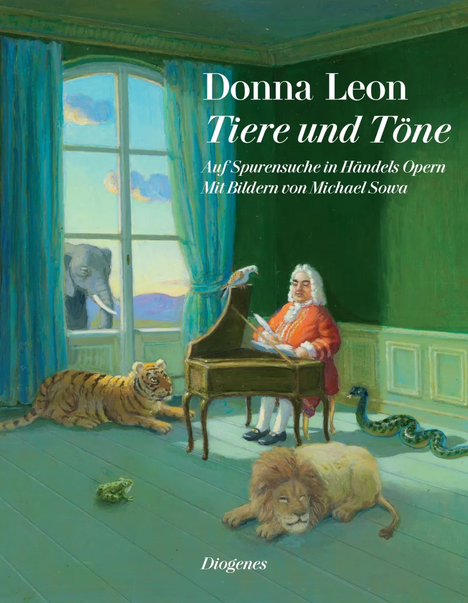 Buchcover von 'Tiere und Töne' - Gebundene Ausgabe von Donna Leon