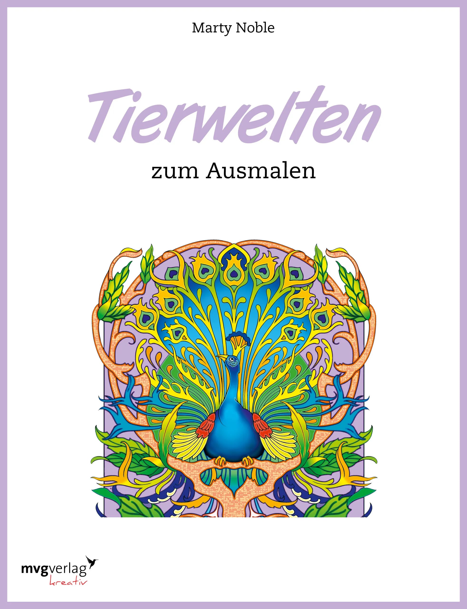 Buchcover von 'Tierwelten zum Ausmalen' - Taschenbuch von Marty Noble