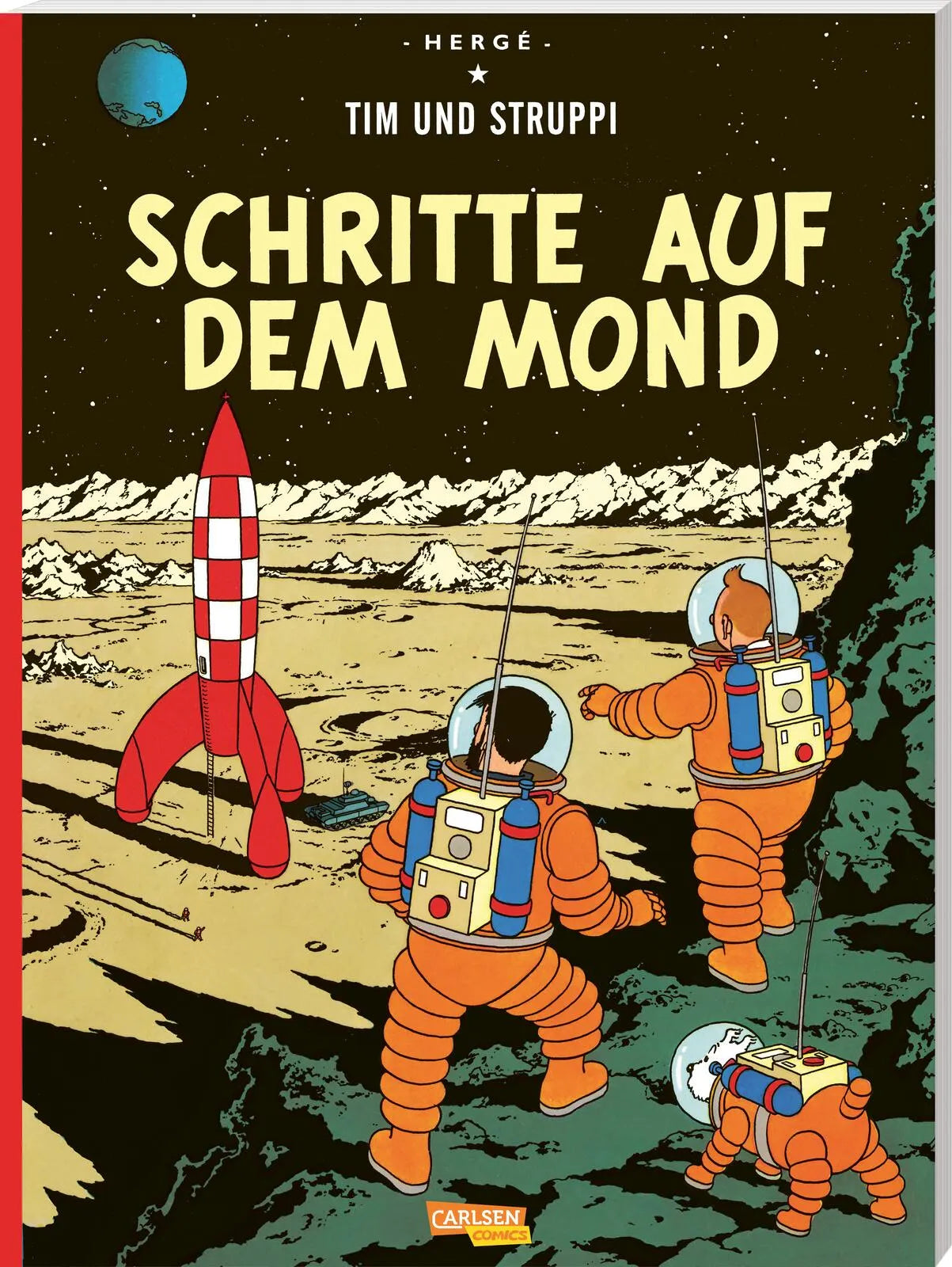 Buchcover von 'Tim und Struppi: Schritte auf dem Mond' - Taschenbuch von Hergé